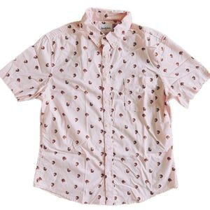 Goodfellow & Co Light Pink Patterned Button Down Shirt